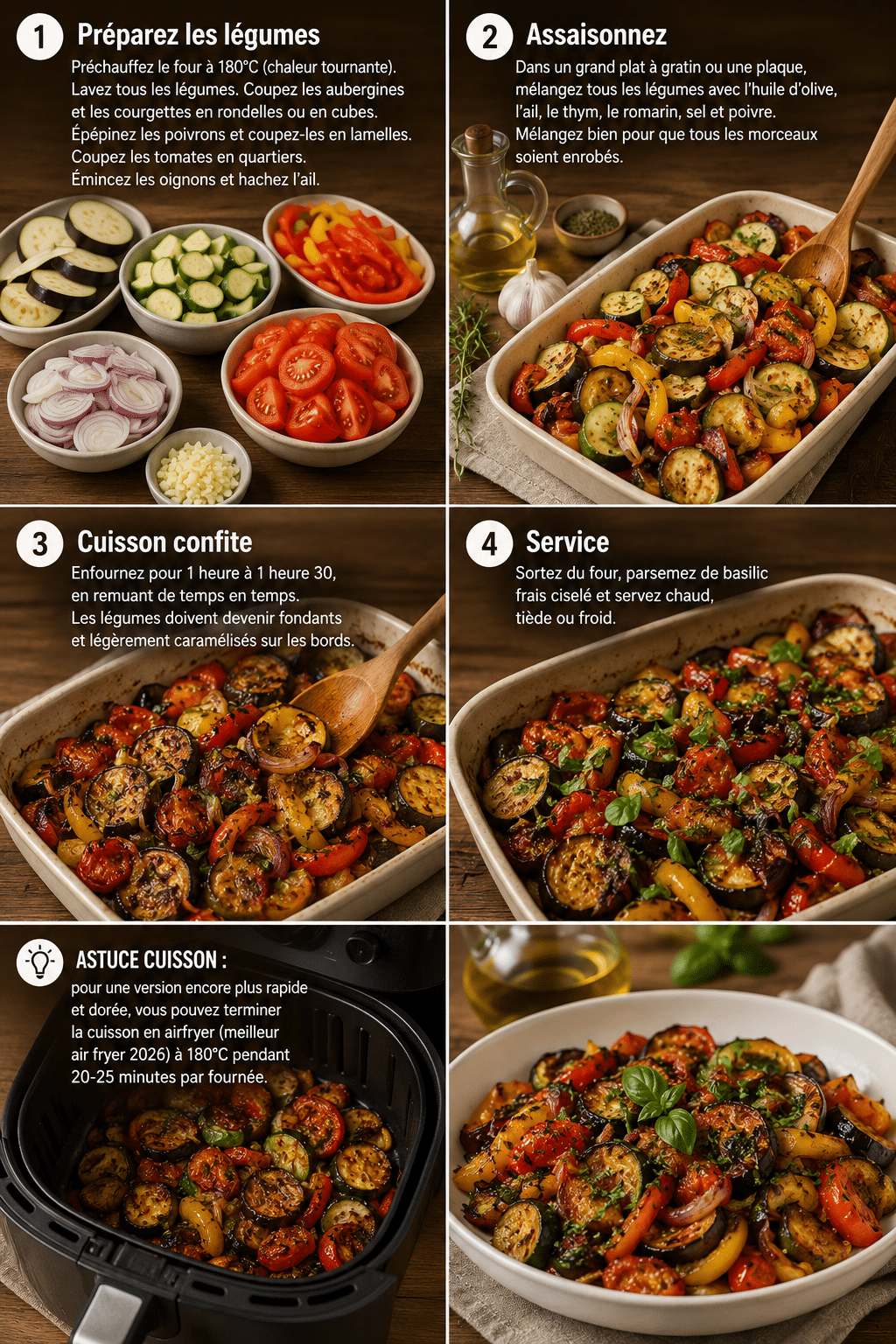 Le Guide de Préparation : Ratatouille Confite au Four : la recette fondante, parfumée