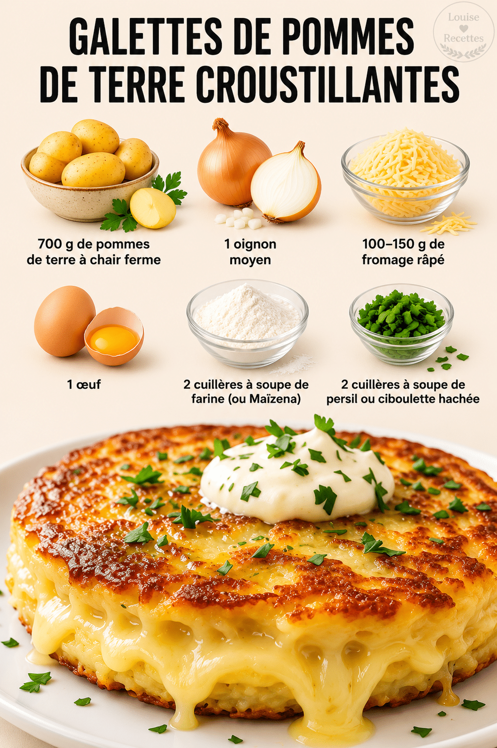 Galettes de Pommes de Terre Croustillantes : la recette simple et irrésistible qui fait craquer tout le monde Galettes de Pommes de Terre Croustillantes : la recette simple et irrésistible qui fait craquer tout le monde