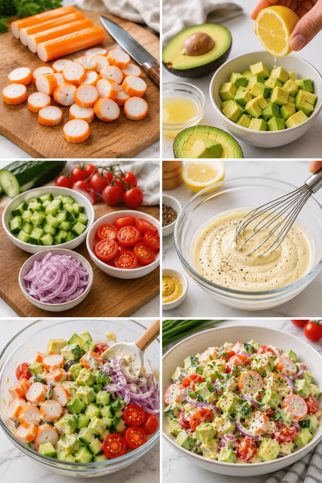 Salade de Surimi et Avocat : la recette fraîche, crémeuse et