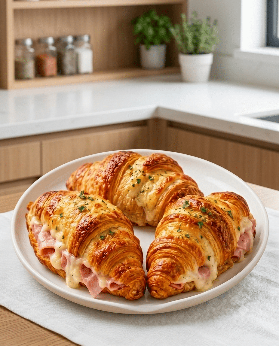 Croissants Jambon Béchamel : le brunch gourmand ultra fondant et croustillant