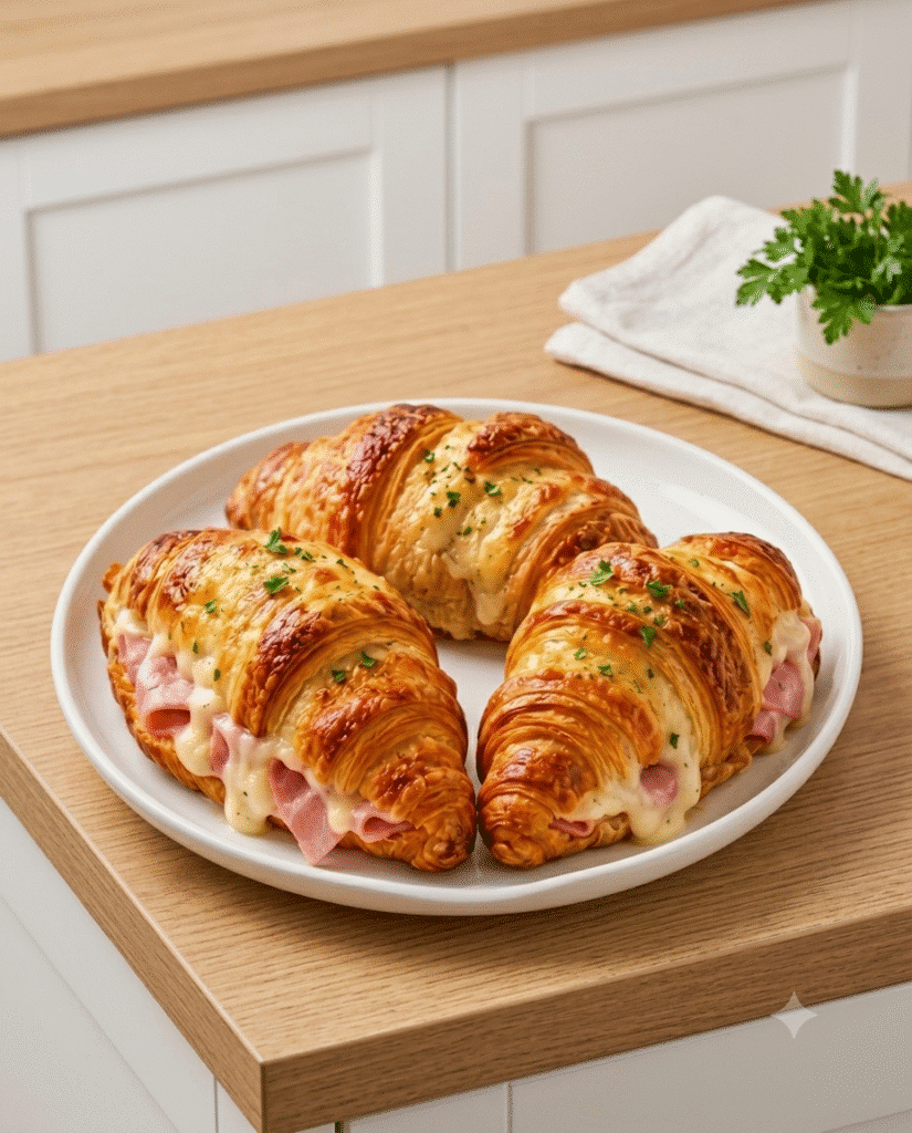 Croissants Jambon Béchamel : le brunch gourmand ultra fondant