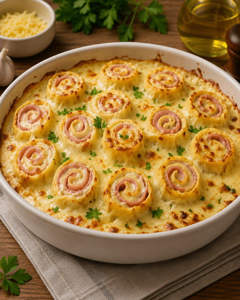 Flammekueche aux Lardons et au Fromage, Pâte Fine en Spirales : la version originale