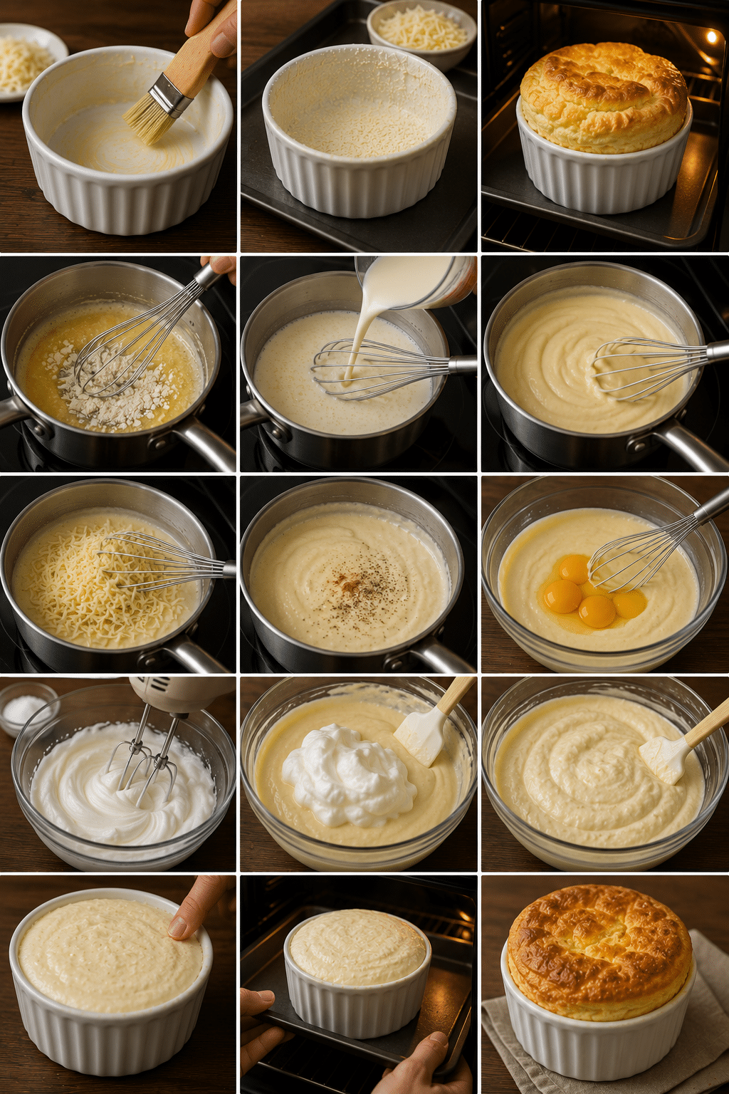 Le Guide de Préparation : Soufflé au Fromage au Gruyère : le grand classique aérien et savoureux Le Guide de Préparation : Soufflé au Fromage au Gruyère : le grand classique aérien et savoureux