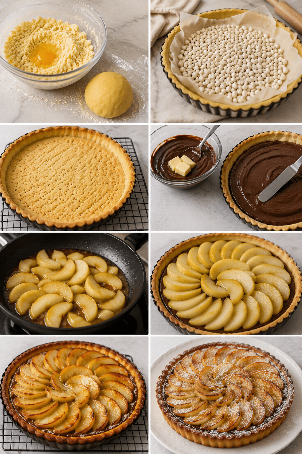 Le Guide de Préparation : Tarte Poire Chocolat Sablée : le dessert gourmand et élégant à tomber Le Guide de Préparation : Tarte Poire Chocolat Sablée : le dessert gourmand et élégant à tomber