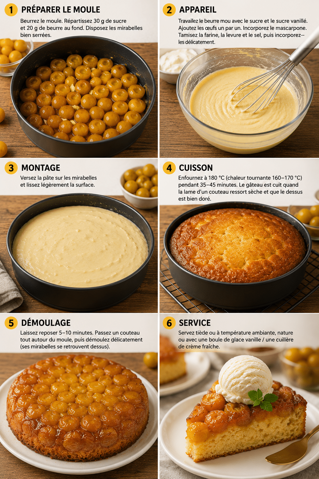 Moelleux aux Mirabelles et Mascarpone : le gâteau ultra-fondant et irrésistible