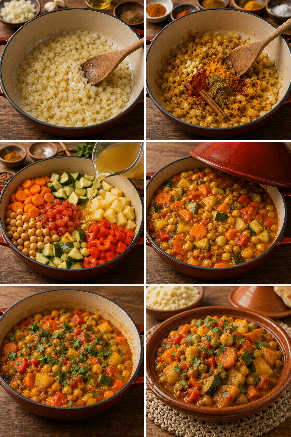 Le Guide de Préparation : Tajine de Légumes : le plat coloré, parfumé et réconfortant de tous les jours