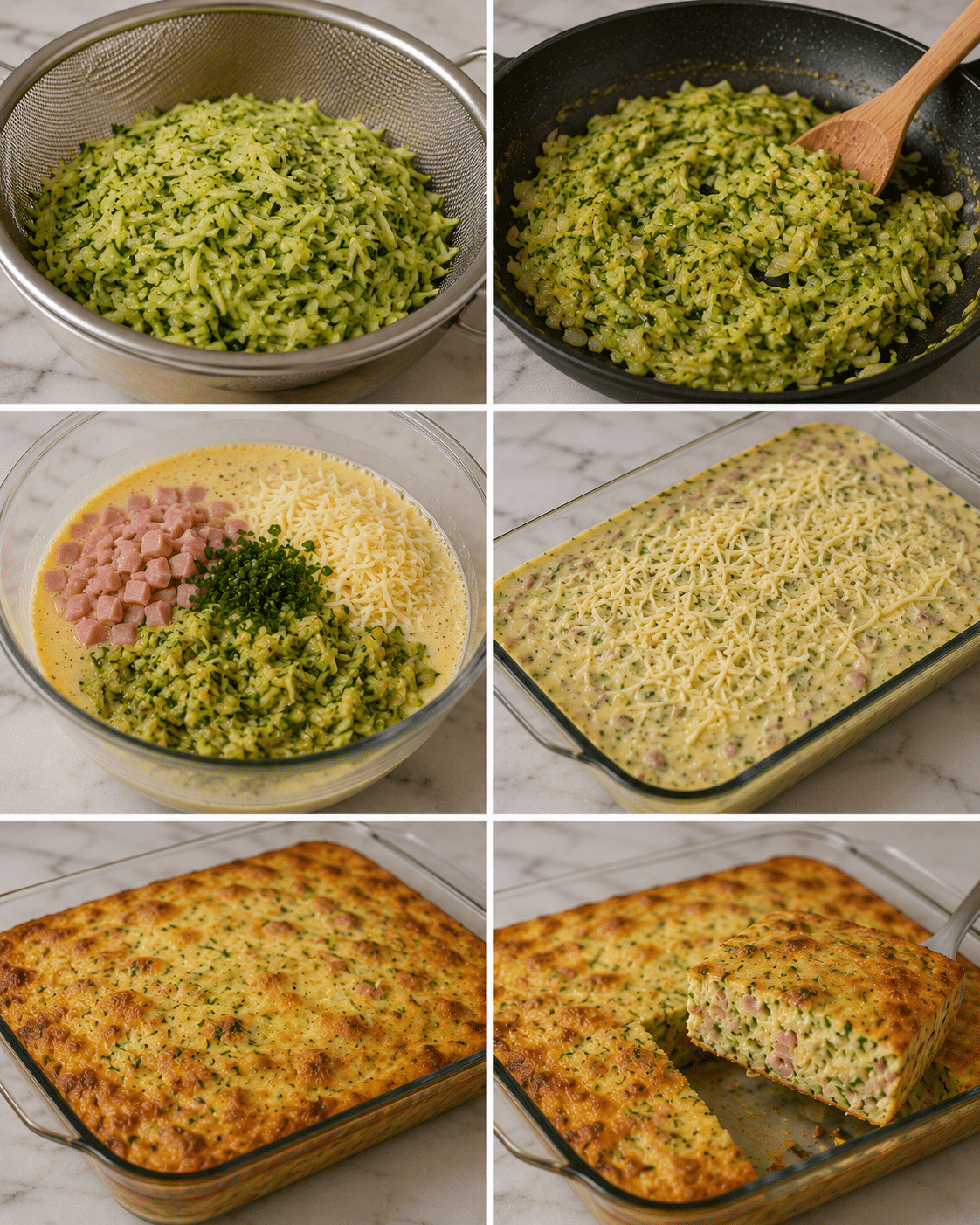 Flan Moelleux aux Courgettes, Jambon et Fromage : le plat fondant