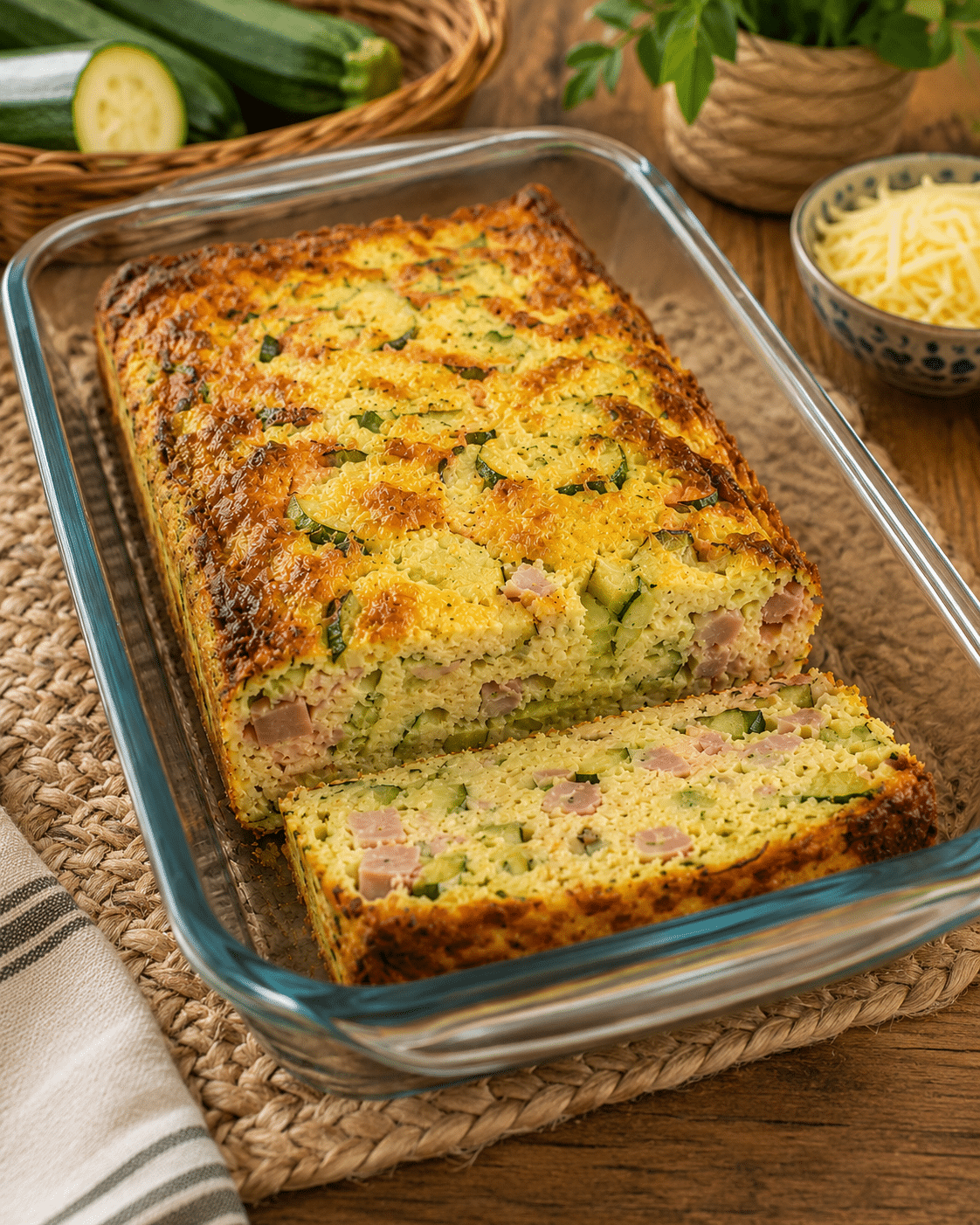 Flan Moelleux aux Courgettes, Jambon et Fromage : le plat fondant et savoureux de l’été
