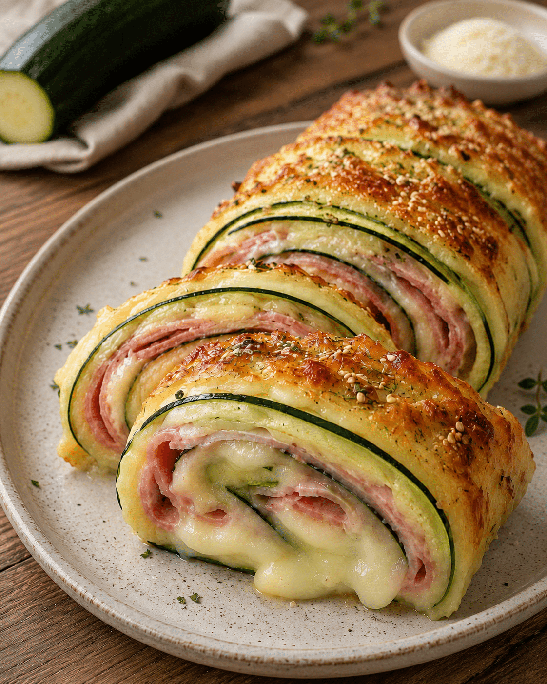 Feuilleté de Courgettes à la Mozzarella et au Jambon : croustillant, fondant et ultra savoureux
