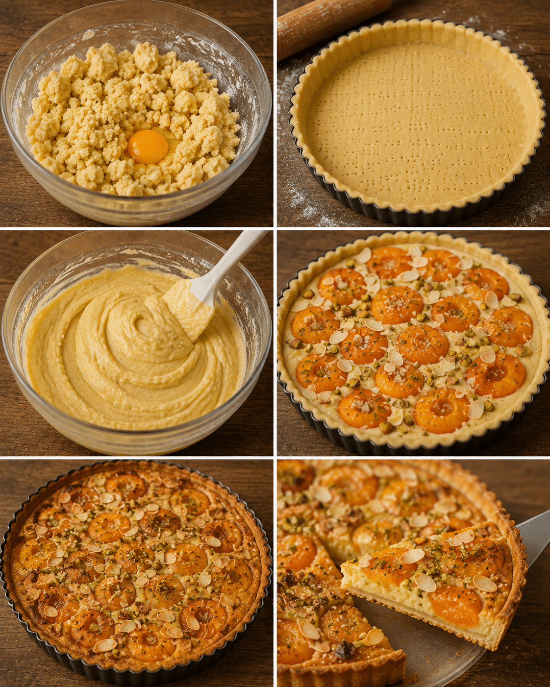 Tarte aux Abricots, Amandes et Pistaches : le dessert estival croustillant et fondant