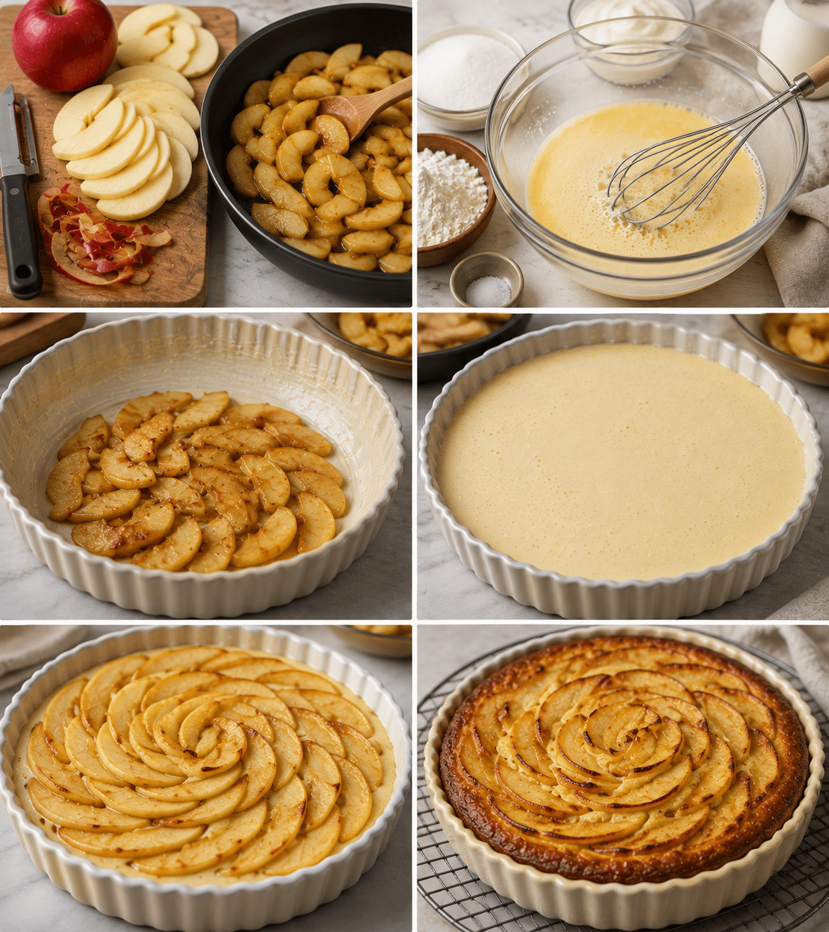Le Guide de Préparation : Flan aux Pommes et au Yaourt à Tomber par Terre : le dessert onctueux et irrésistible