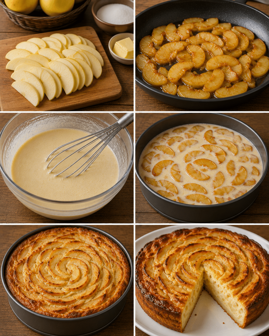 Flan aux Pommes et au Yaourt à Tomber par Terre ,