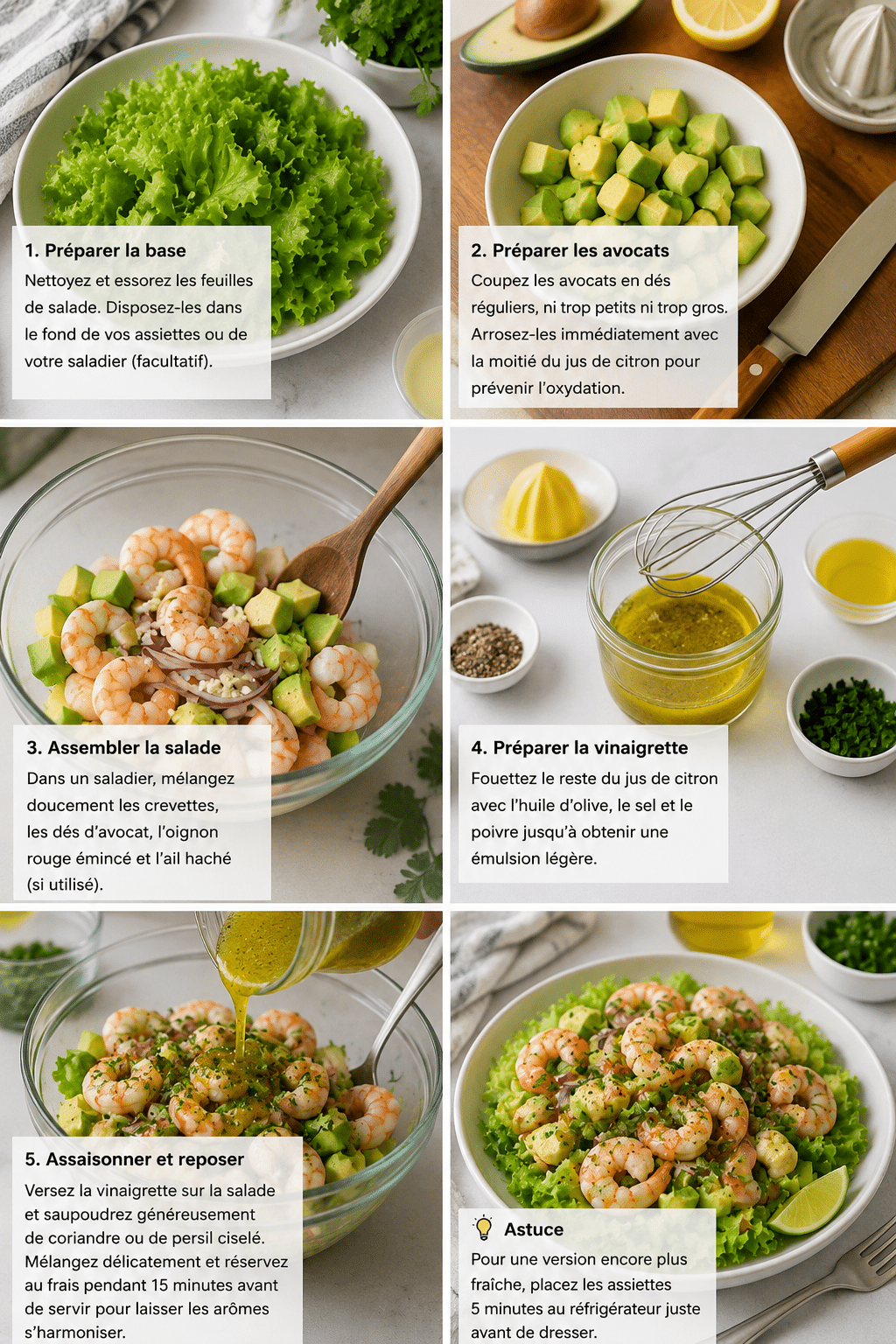 Le Guide de Préparation : Salade de Crevettes Avocat : la fraîcheur croquante et savoureuse de l’été