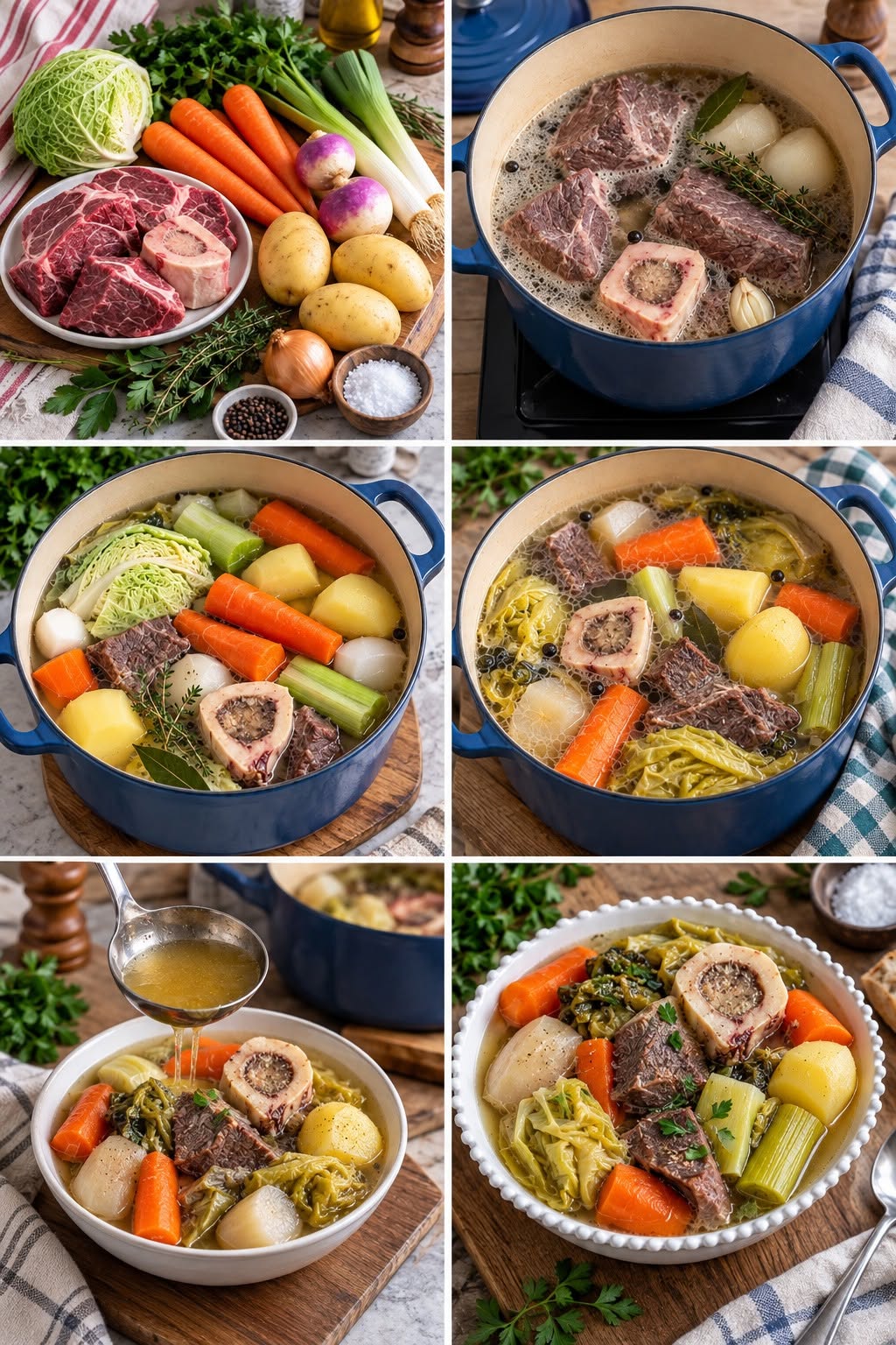 Le Guide de Préparation : Pot-au-Feu de Bœuf Tendre et Moelleux : La Recette Familiale Réconfortante Le Guide de Préparation : Pot-au-Feu de Bœuf Tendre et Moelleux : La Recette Familiale Réconfortante