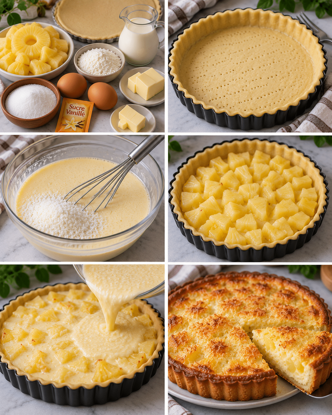 Le Guide de Préparation : Tarte Ananas Délicieuse : une recette fondante, crémeuse et exotique Le Guide de Préparation : Tarte Ananas Délicieuse : une recette fondante, crémeuse et exotique