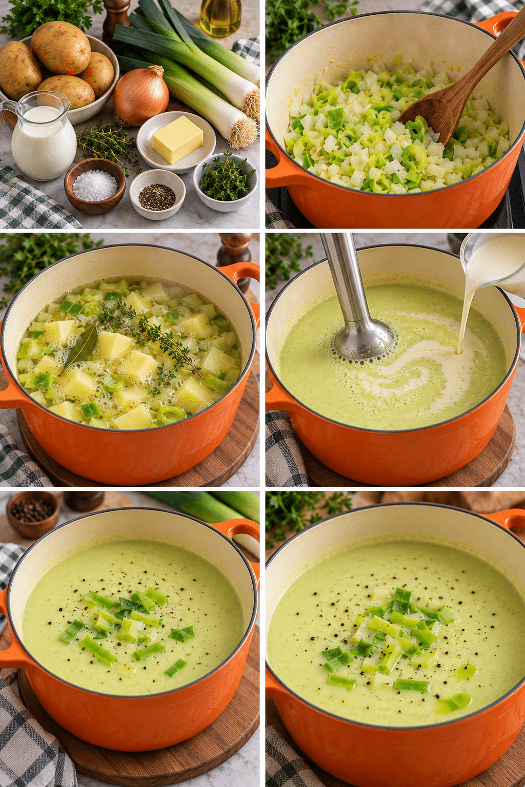 Le Guide de Préparation : Soupe de Poireaux au Boursin Facile et Crémeuse