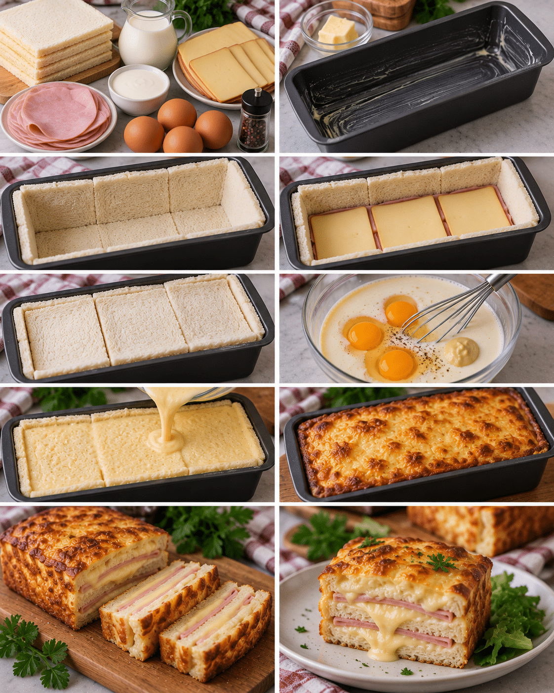 Le Guide de Préparation : Croque-Cake au Jambon et à la Raclette : une recette fondante et gourmande Le Guide de Préparation : Croque-Cake au Jambon et à la Raclette : une recette fondante et gourmande