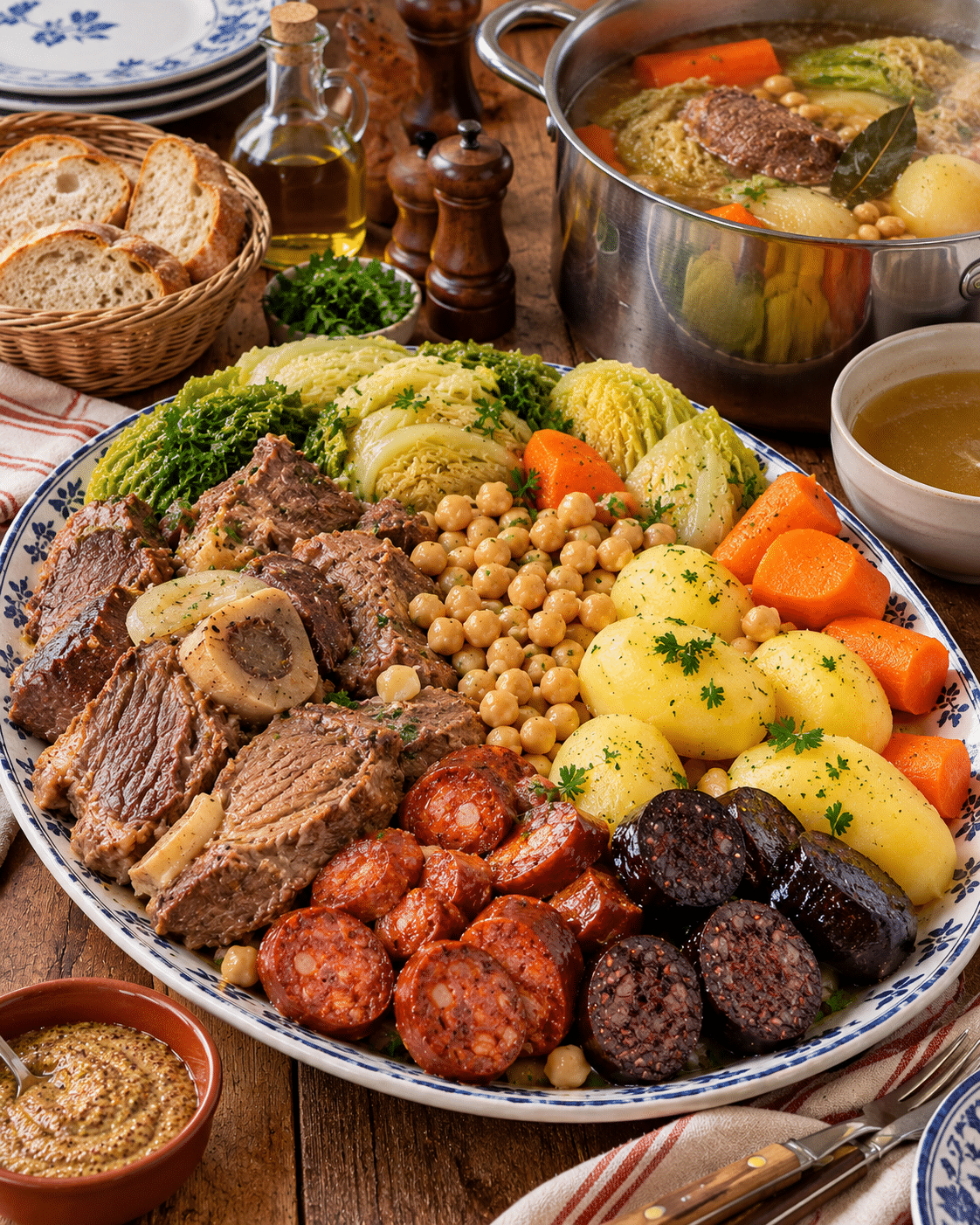 Cozido à Portuguesa traditionnel : le grand plat familial portugais généreux et réconfortant