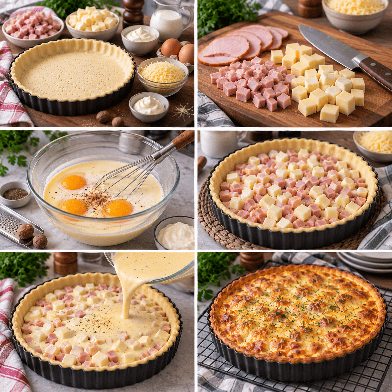 Guide de Préparation : Quiche au Blanc de Dinde et Vache qui rit : une recette crémeuse, fondante et facile
