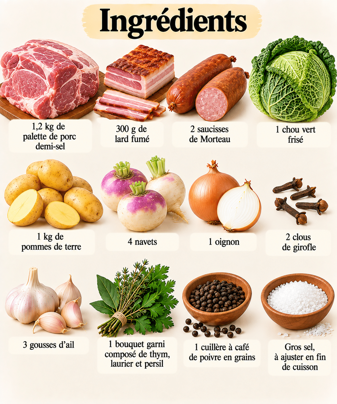La Liste des Ingrédients : Potée lorraine généreuse et fumée : un grand classique réconfortant