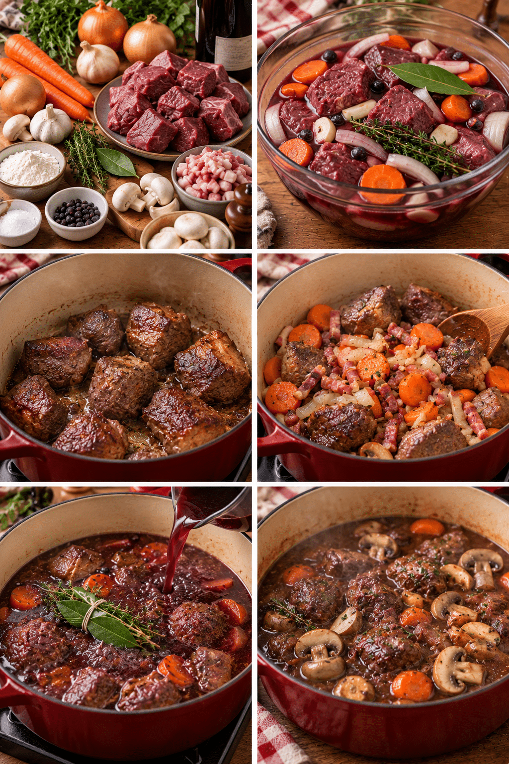 Guide de Préparation : Civet de sanglier au vin rouge corsé : une recette généreuse et fondante