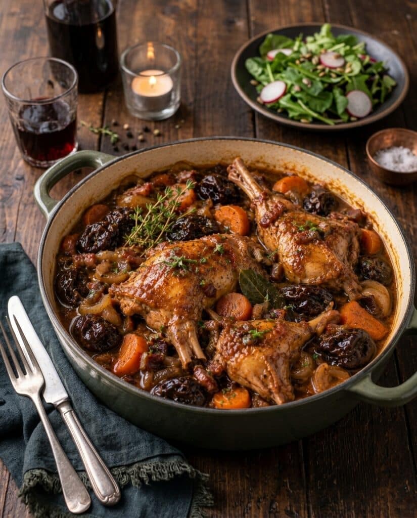 Lapin aux Pruneaux à la Bière Brune : une recette belge fondante et généreuse