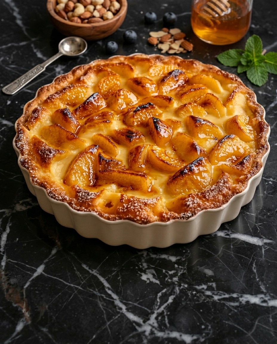Recette Facile de Clafoutis aux Pommes Caramélisées : Fondant