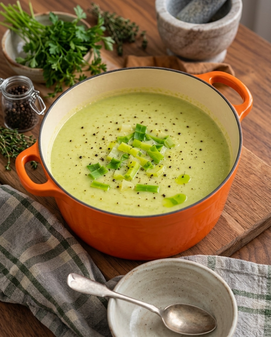 Soupe de Poireaux au Boursin Facile et Crémeuse