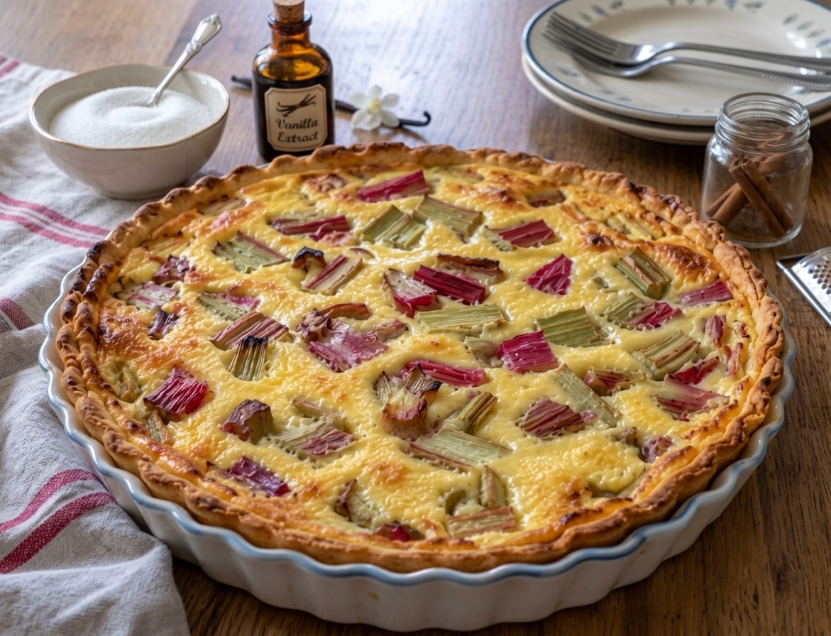 Tarte à la Rhubarbe : une recette fondante