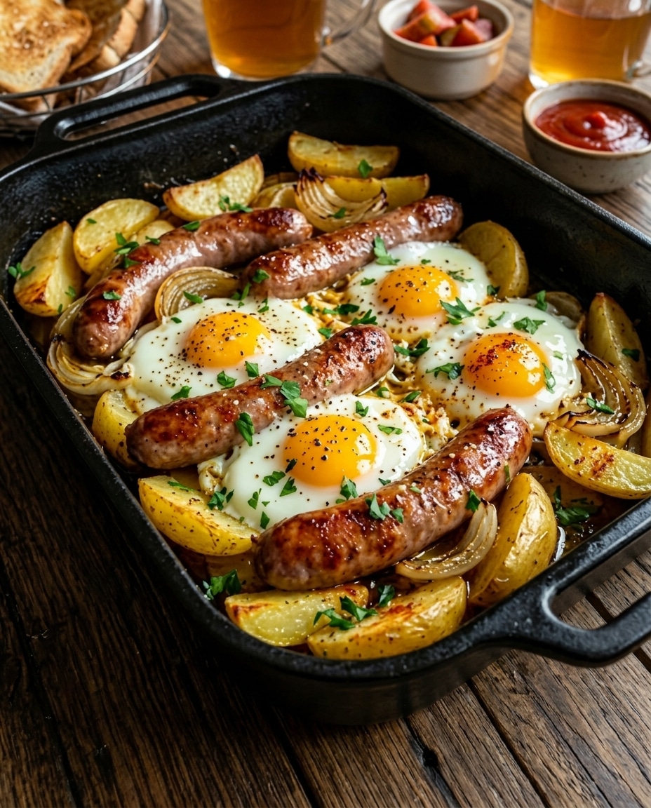 Poêlée Paysanne aux Saucisses et Œufs : une recette facile, généreuse et réconfortante