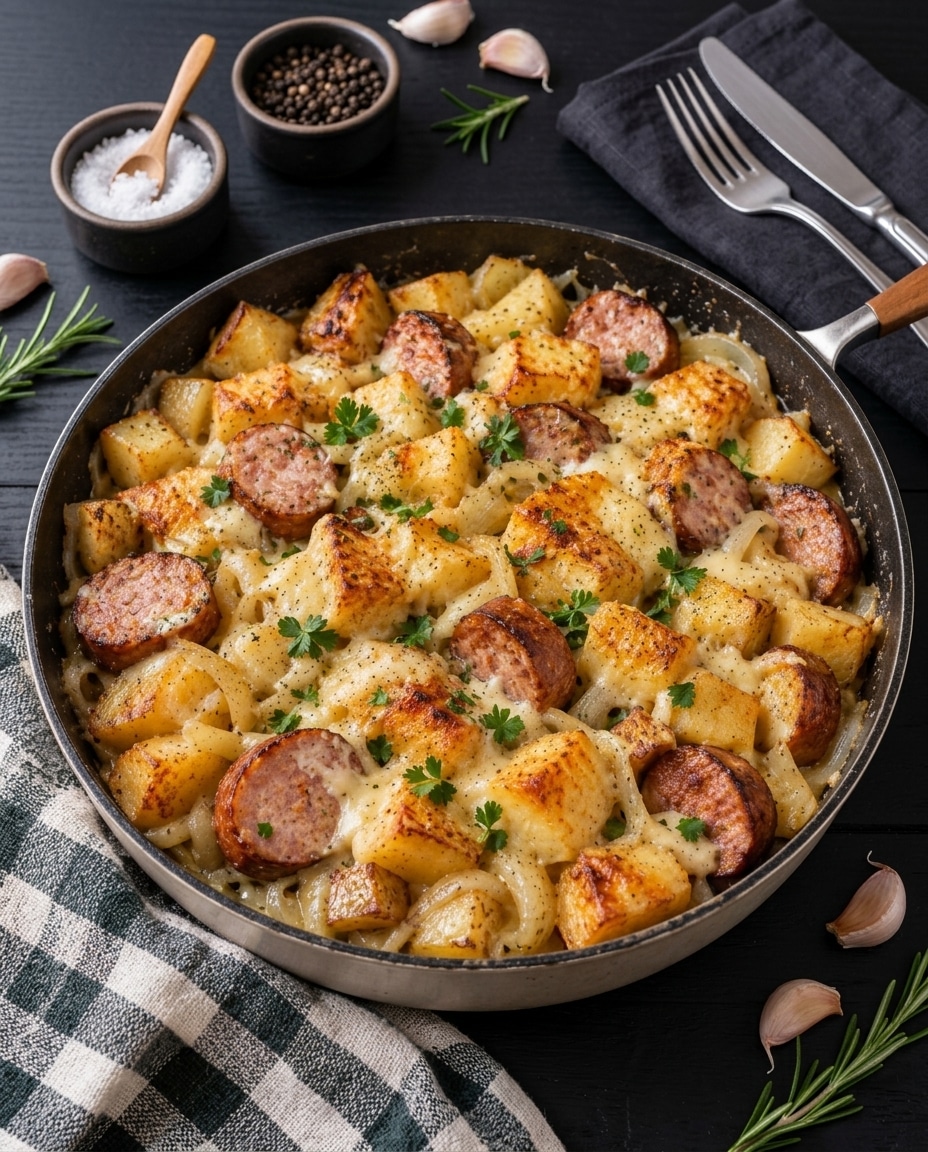 Poêlée Franc-Comtoise aux Pommes de Terre et Saucisses