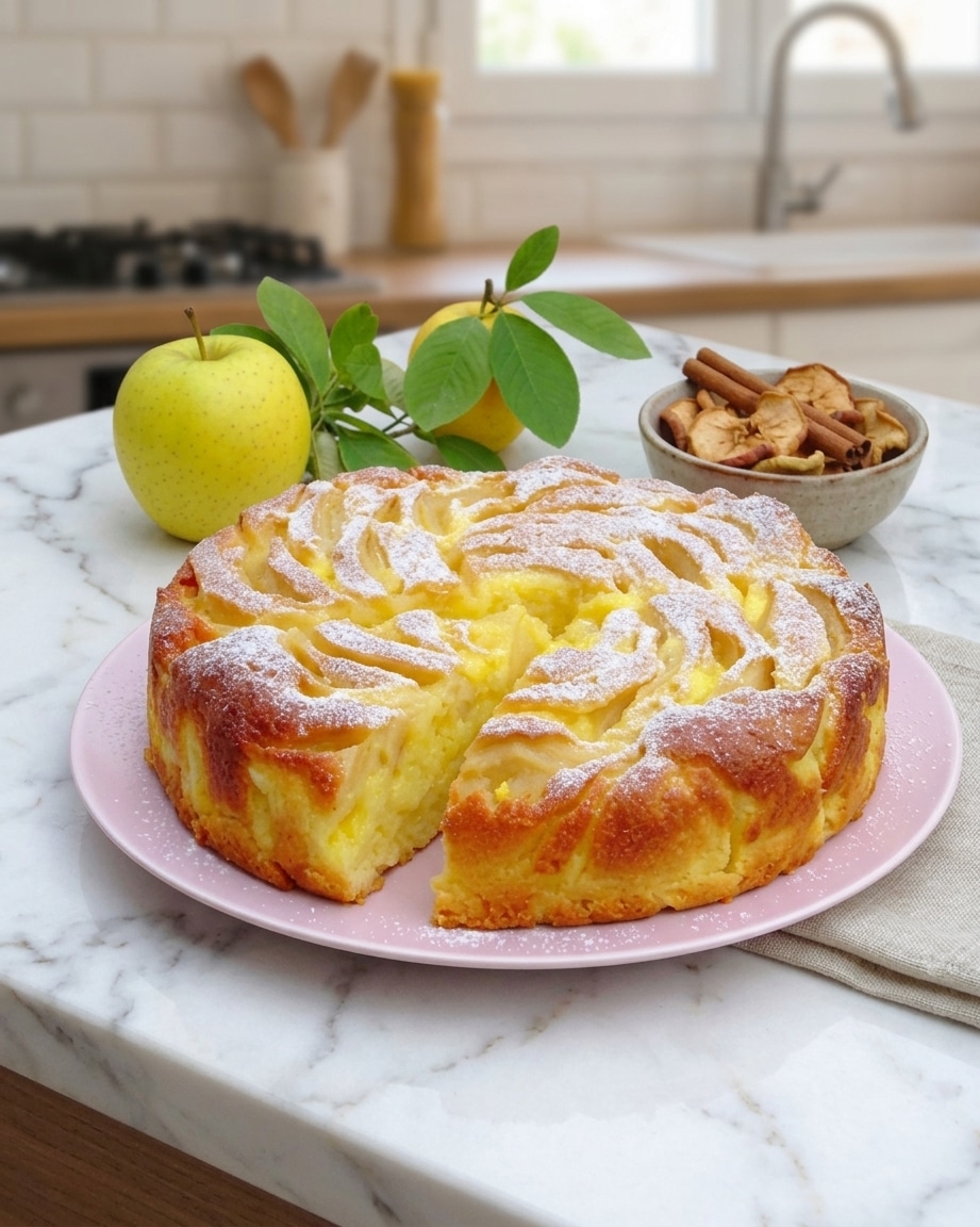 Gâteau Pommes et Crème Pâtissière : une recette fondante, crémeuse et facile