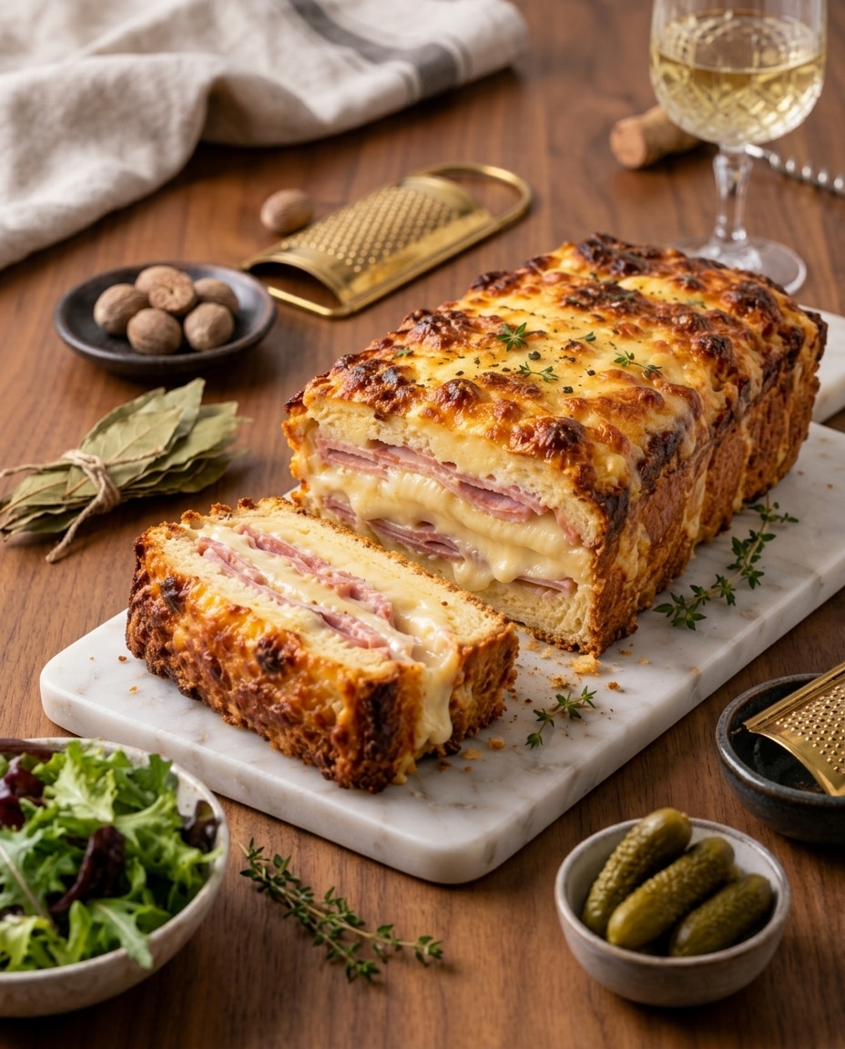 Croque-Cake au Jambon et à la Raclette : une recette fondante et gourmande