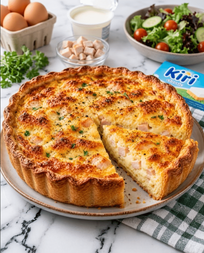 Quiche au Blanc de Dinde et Vache qui rit