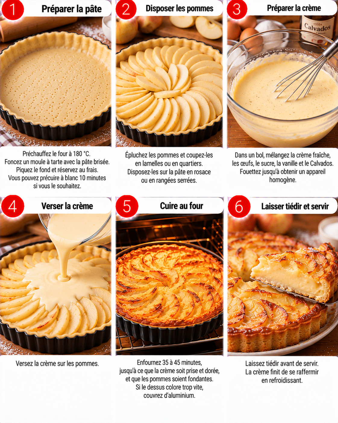 Guide de Préparation : Tarte normande aux pommes : la recette traditionnelle qui sent la Normandie Guide de Préparation : Tarte normande aux pommes : la recette traditionnelle qui sent la Normandie