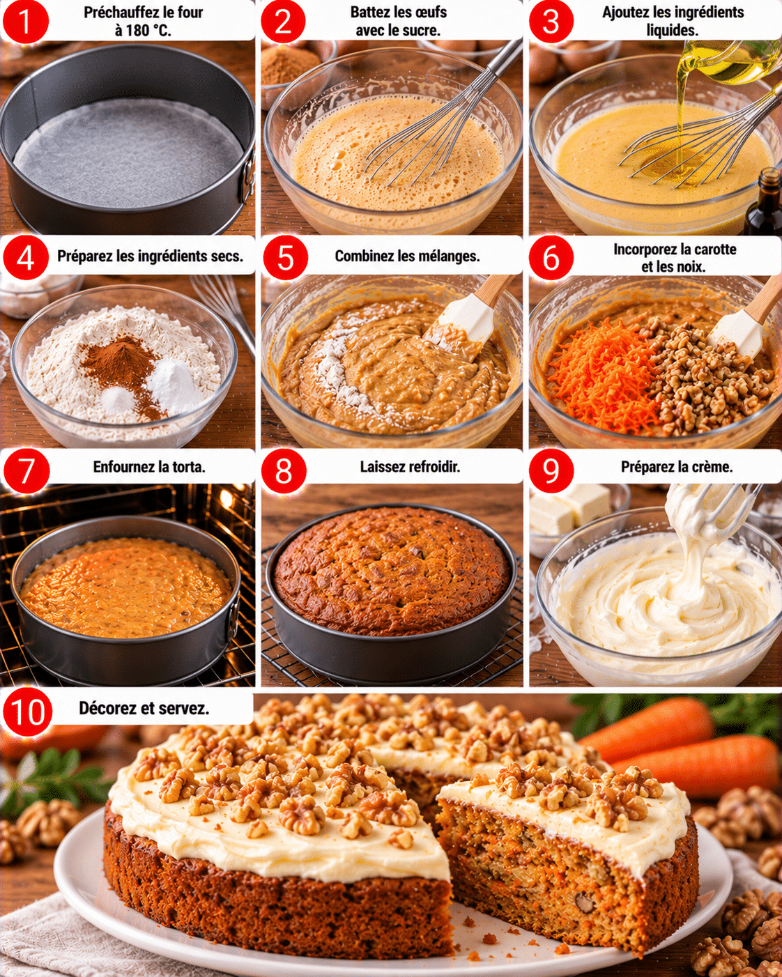 Guide de Préparation : La verdadera torta de zanahoria que tienes que probar: jugosa, aromática y con cobertura perfecta Guide de Préparation : La verdadera torta de zanahoria que tienes que probar: jugosa, aromática y con cobertura perfecta
