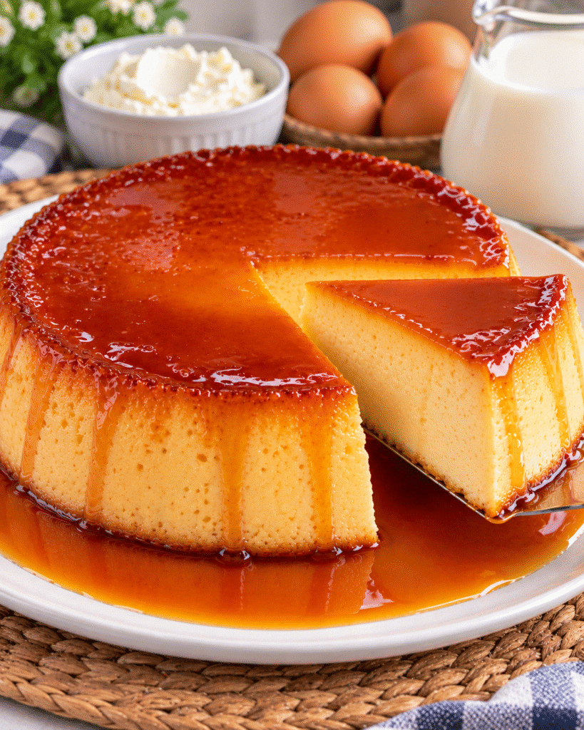 Flan de Queso Cremoso y Casero | Receta Fácil
