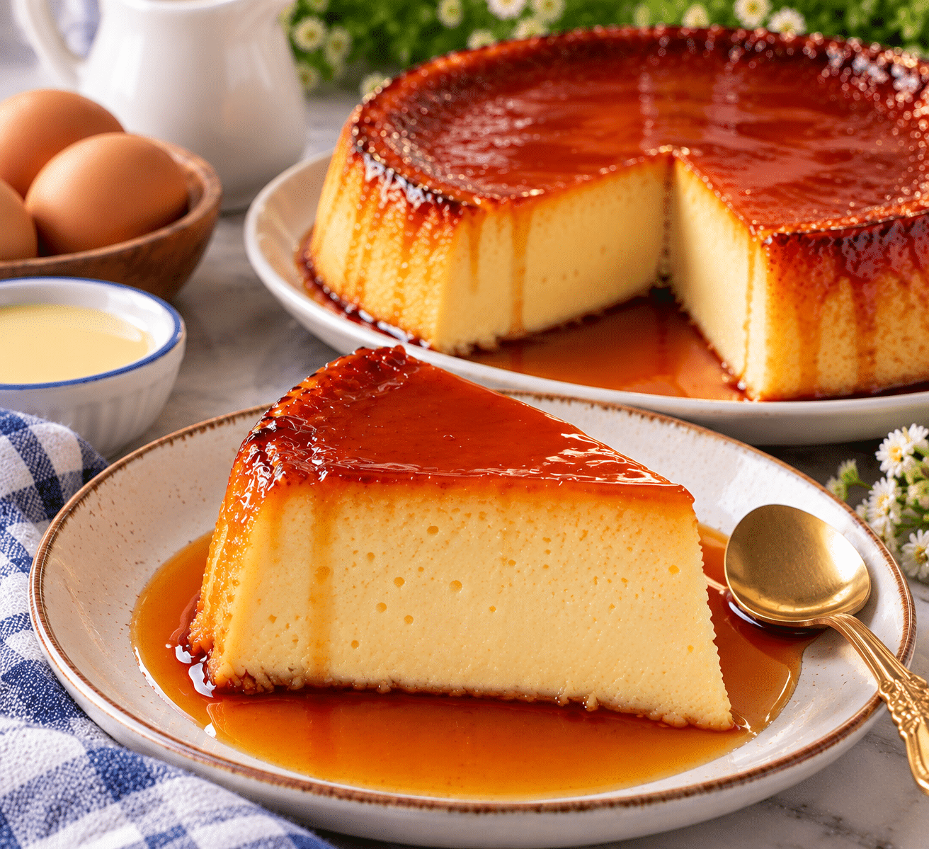 Flan rápido de 3 ingredientes sin horno en Airfryer