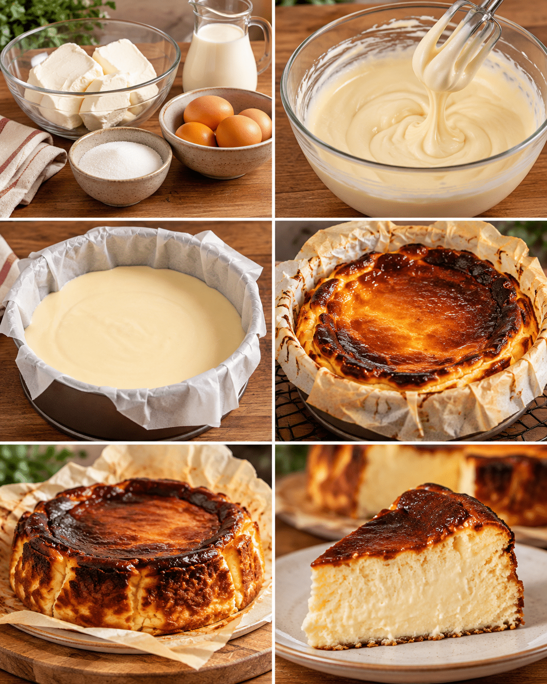 Guide de Préparation : Tarta de queso cremosa de 4 ingredientes sin harina: el postre más fácil y adictivo que vas a preparar