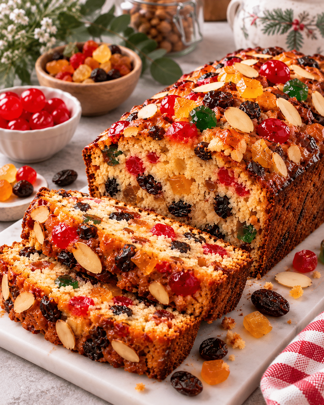 Cake de Noël aux fruits confits : le gâteau traditionnel qui se prépare à l’avance