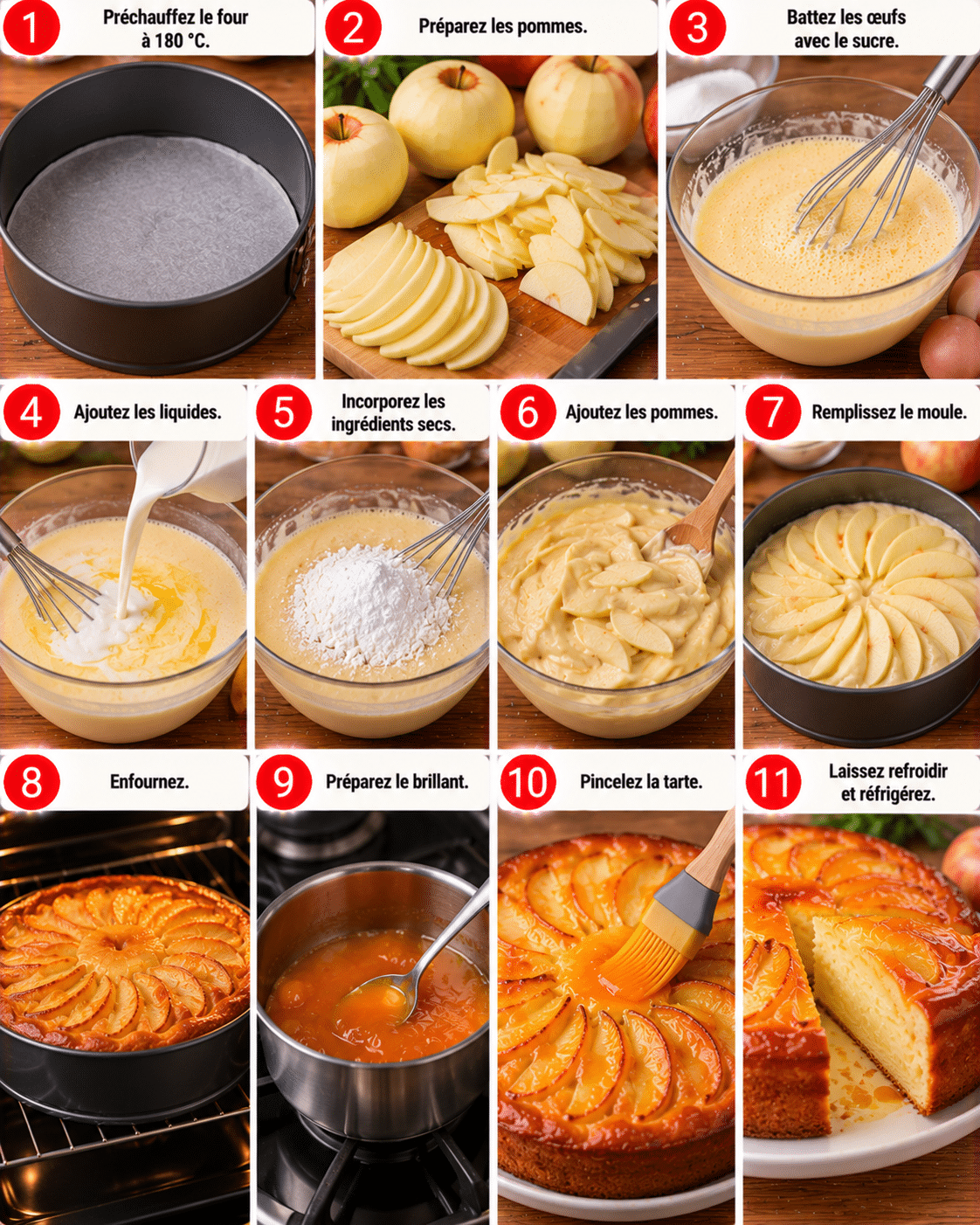 Guide de Préparation : Tarta de manzana fácil y rica: la receta que siempre sale bien