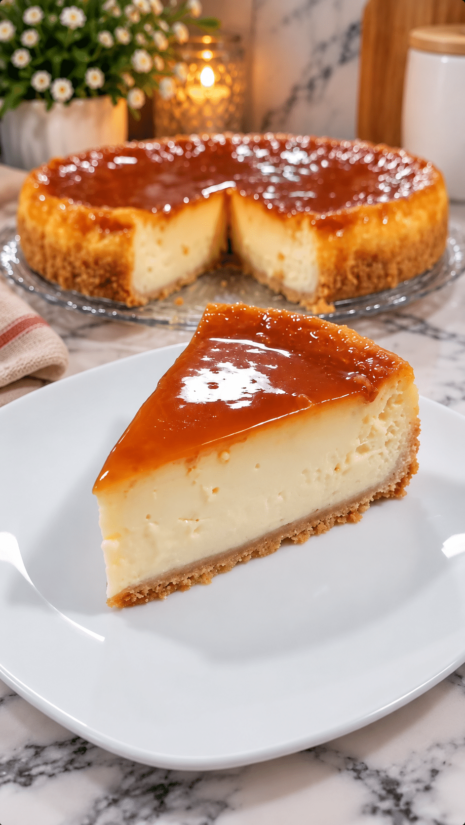 Tarta de cuajada fácil y cremosa