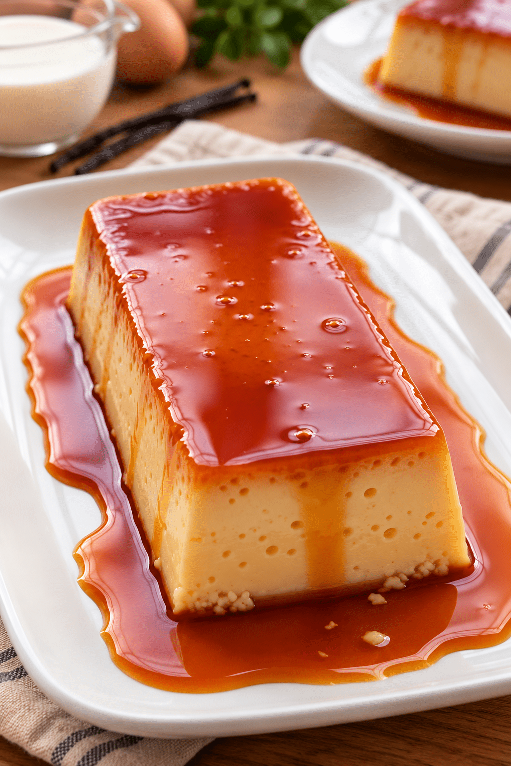 Flan de yogur sin horno y sin huevos: cremoso