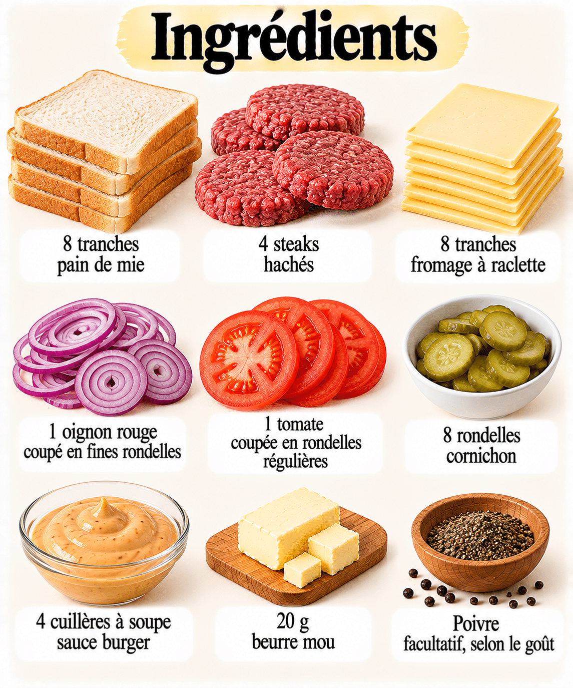 La Liste des Ingrédients : Croques façon burger à la raclette au Cookeo : le sandwich gourmand qui se prépare sans surveillance