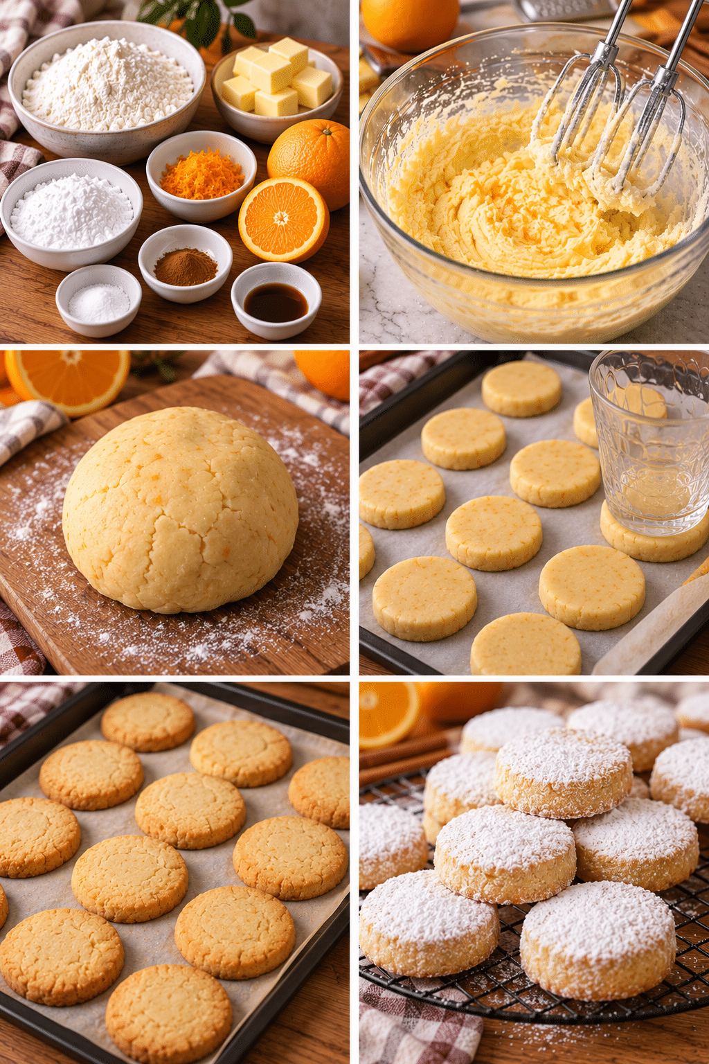 Polvorones de naranja fáciles