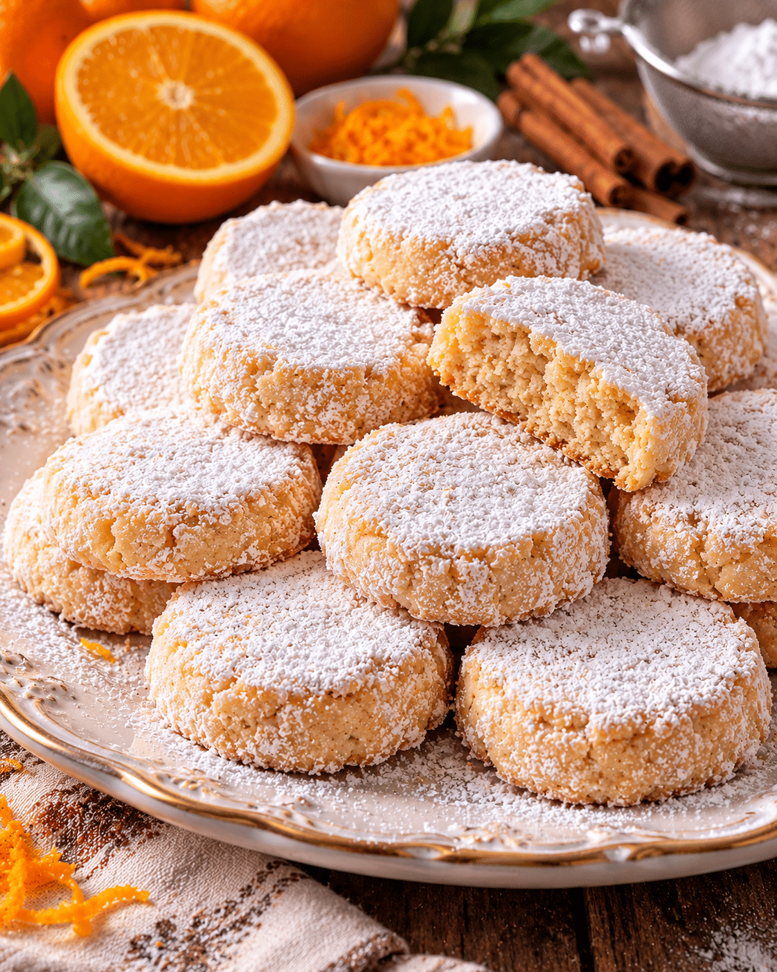 Polvorones de naranja fáciles: crujientes, aromáticos y con un toque cítrico irresistible
