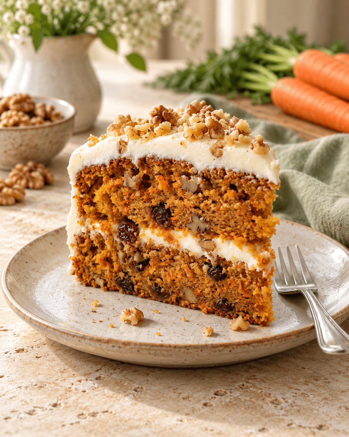 La verdadera torta de zanahoria que tienes que probar: jugosa, aromática y con cobertura perfecta
