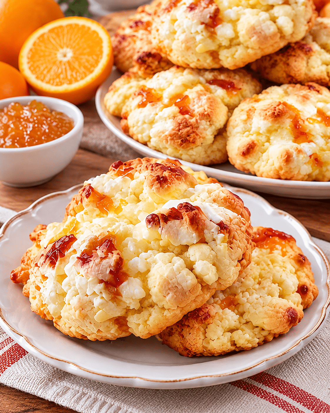 Galletas de queso crema y naranja