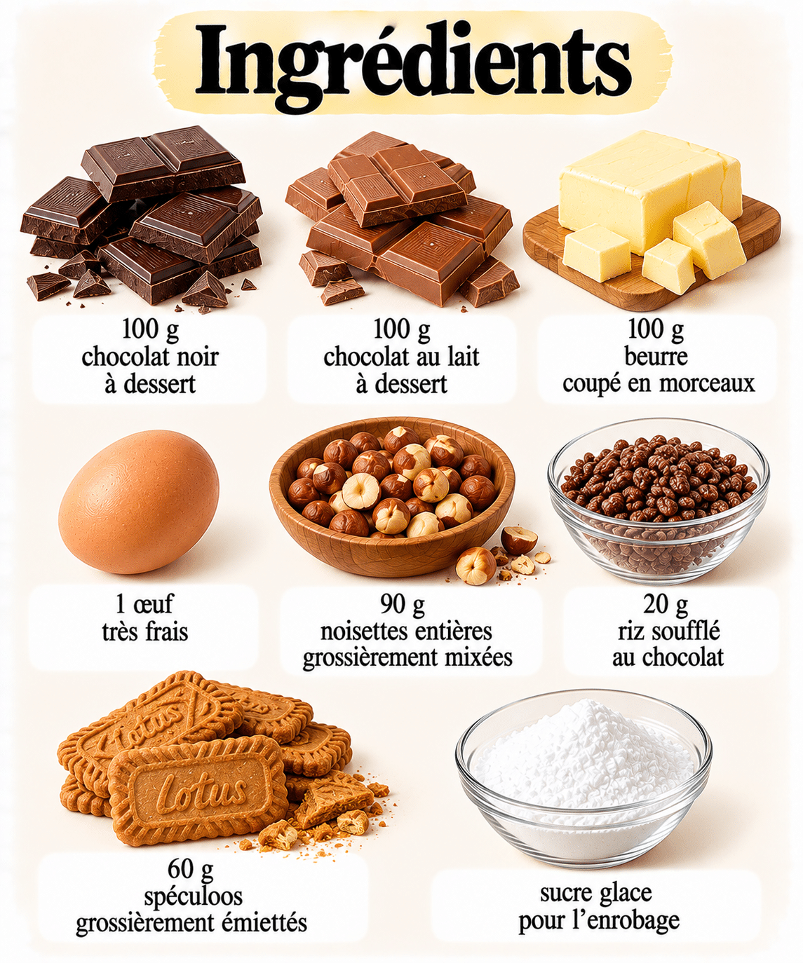 La Liste des Ingrédients : Saucisson au chocolat sans cuisson : le dessert ludique qui se coupe en tranches