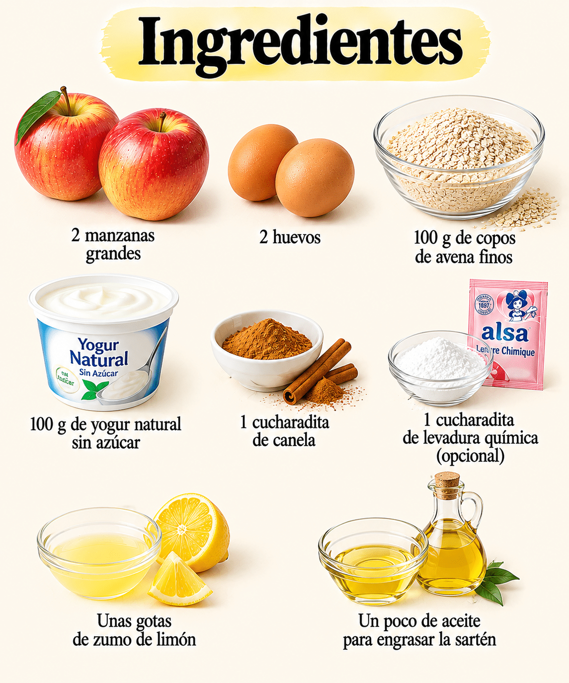 La Liste des Ingrédients : Tarta de manzana en sartén: tierna, aromática y naturalmente dulce, sin horno ni azúcar añadido